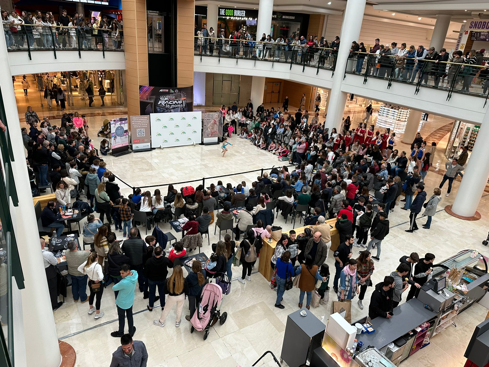 Exhibición de gimnasia rítmica en La Morea a días del Campeonato Nacional Base Individual